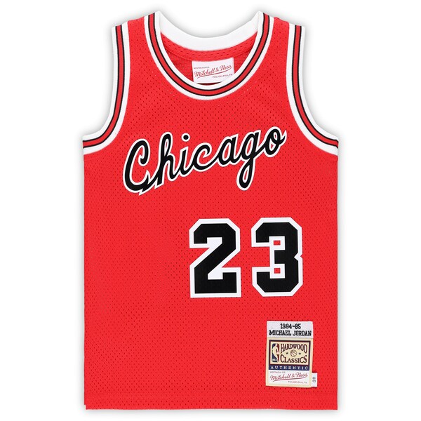 Michael Jordan Chicago Bulls Toddler Hardwood Classics 1984/85 Authentic Swingman Jersey - Red - Image 2