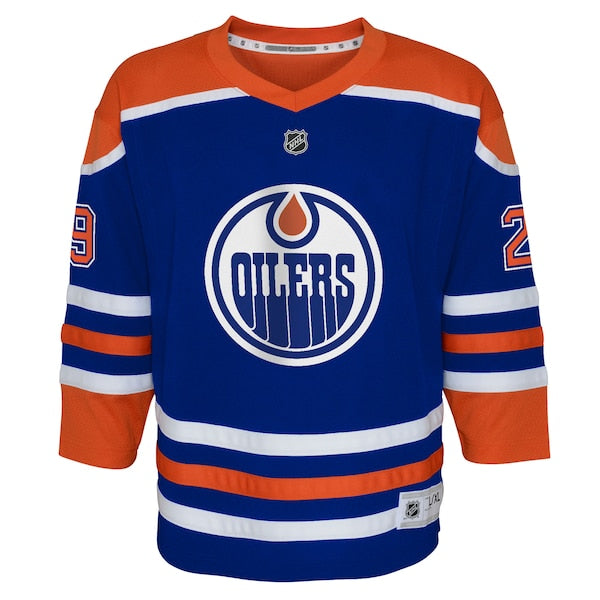 Leon Draisaitl Edmonton Oilers Youth Home Replica Player Jersey - Royal - Image 2