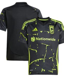 Alternative view of Columbus Crew adidas Youth 2025 The Goosebumps Kit Replica Jersey - Black