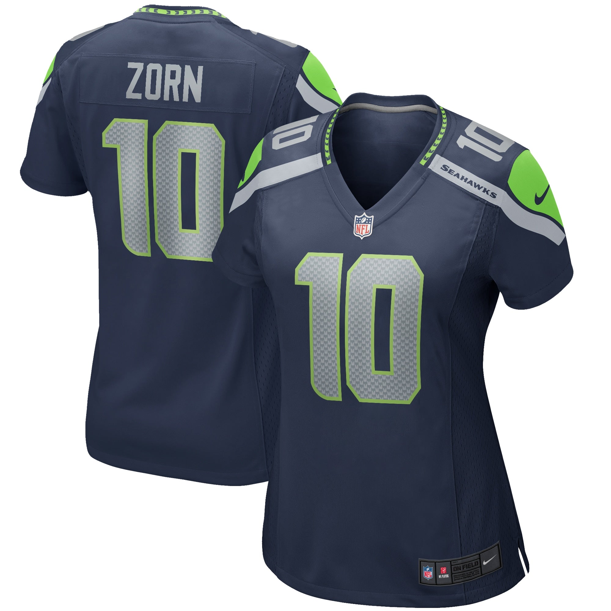 Jim Zorn Seattle Seahawks Nike Women's Throwback Retired Player Game Jersey - Royal/Navy - Image 5