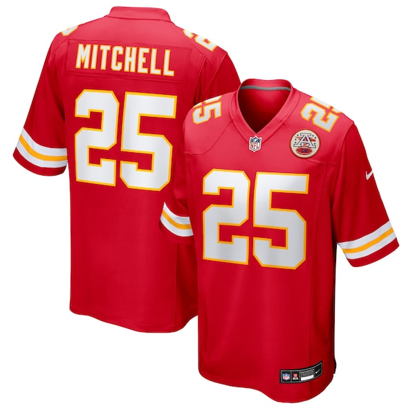 Elijah Mitchell Kansas City Chiefs Nike Team Game Jersey - Red