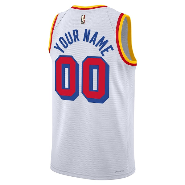 Golden State Warriors Nike Unisex Adult Swingman Custom Jersey - Classic Edition - White - Image 3