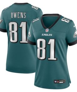 Terrell Owens Philadelphia Eagles Nike Women's Team Retired Game Jersey - Midnight Green
