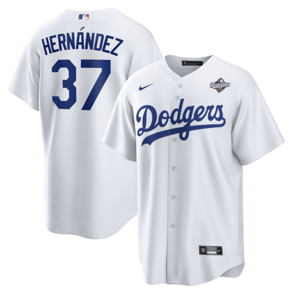 Teoscar Hern¨¢ndez Los Angeles Dodgers Nike 2025 World Series Home Replica Player Jersey - White