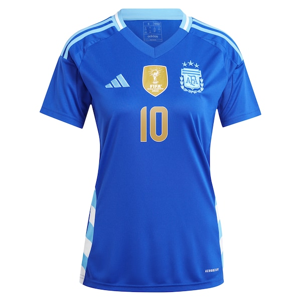Lionel Messi Argentina National Team adidas Women's 2024 Away Replica Player Jersey - Blue/White - Image 3