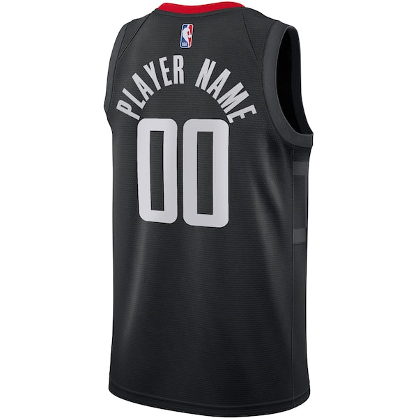 Houston Rockets Jordan Brand Swingman Custom Jersey - Statement Edition - Black - Image 3