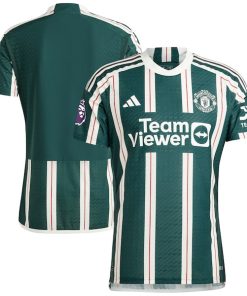 Manchester United adidas 2023/24 Away Authentic Jersey - Green