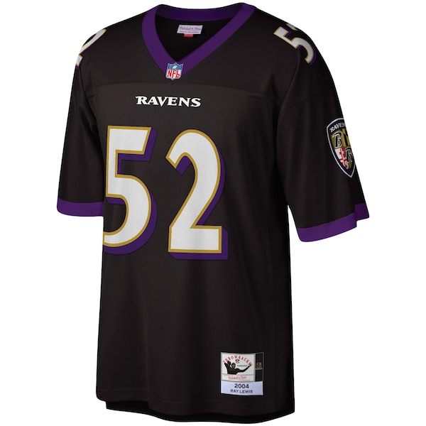 Men's Ray Lewis Black Baltimore Ravens Legacy Replica Jersey - Image 2
