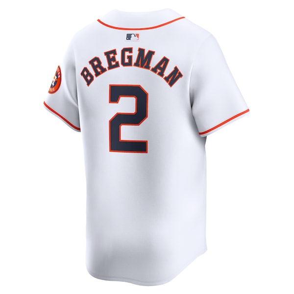 Alex Bregman Houston Astros Nike Home Limited Player Jersey - White/Gray - Image 4