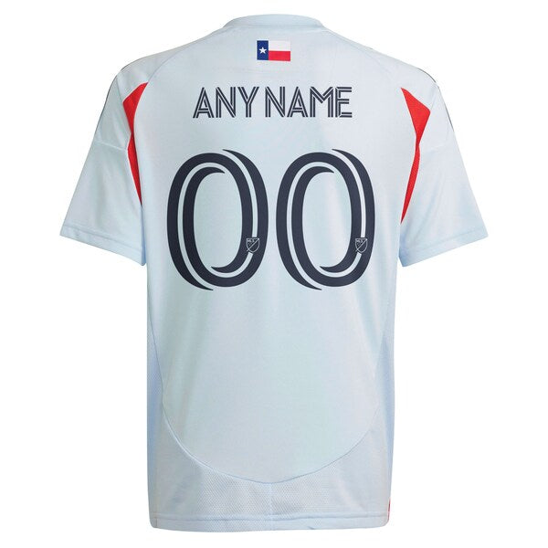 FC Dallas adidas Youth 2025 The Inferno Kit Replica Custom Jersey - Light Blue - Image 3