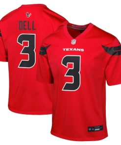 Alternative view of Tank Dell Houston Texans Nike Youth Alternate Game Jersey - Red