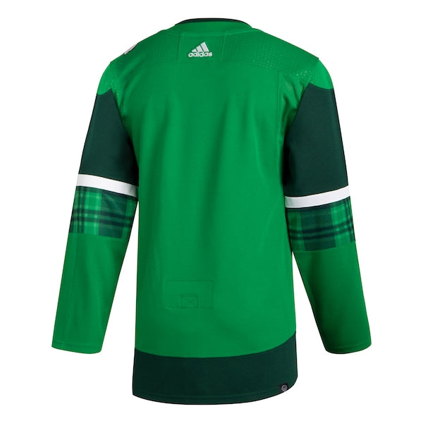 New Jersey Devils adidas 2023 St. Patrick's Day Primegreen Authentic Jersey - Kelly Green - Image 3