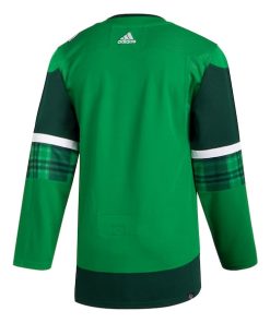 Alternative view of Vancouver Canucks adidas 2023 St. Patrick's Day Primegreen Authentic Jersey - Kelly Green