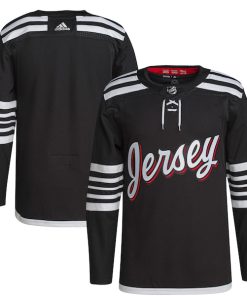 New Jersey Devils adidas Men's 2021/22 Alternate Primegreen Authentic Jersey - Black