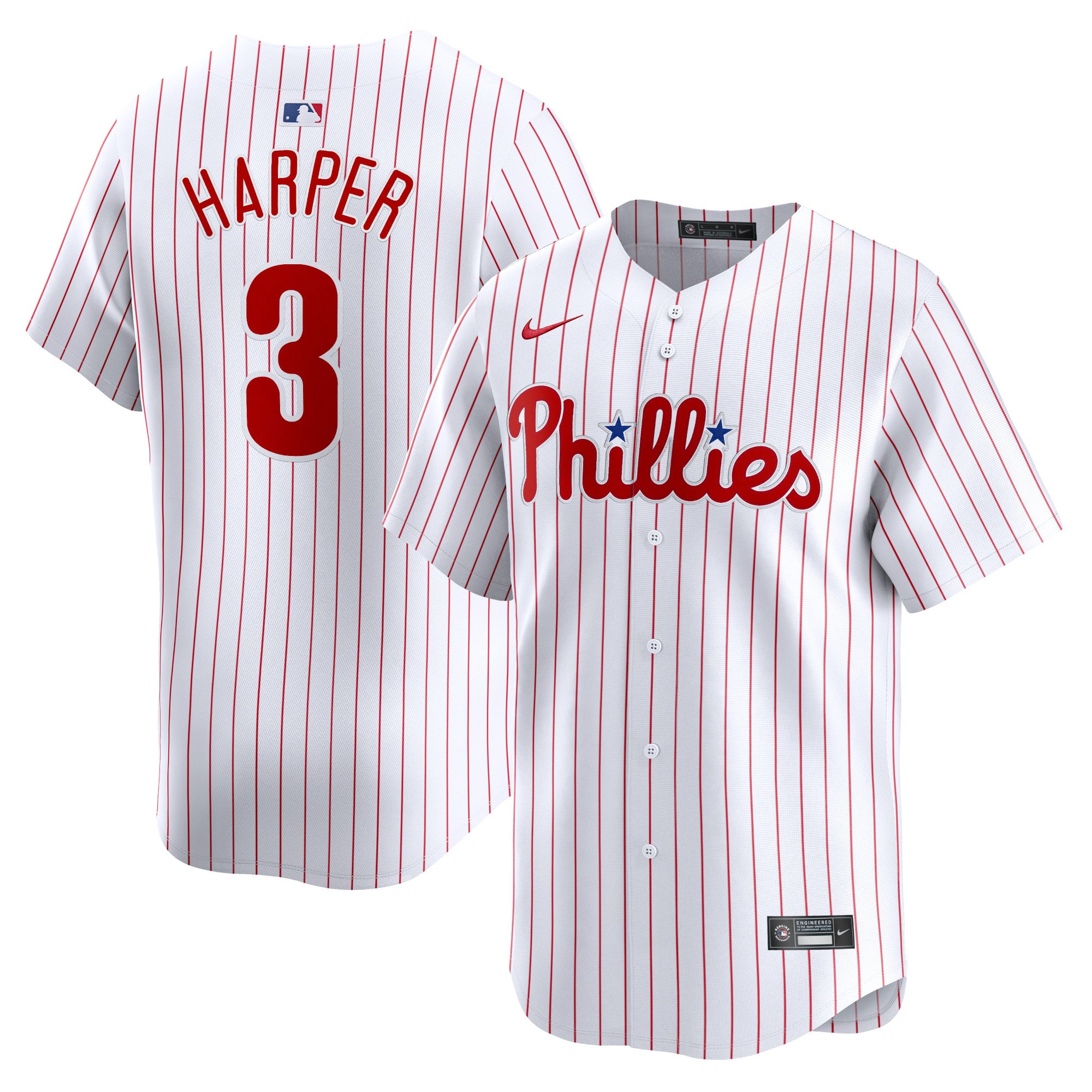 Bryce Harper Philadelphia Phillies Nike Away Limited Player Jersey - Gray/White - Image 2