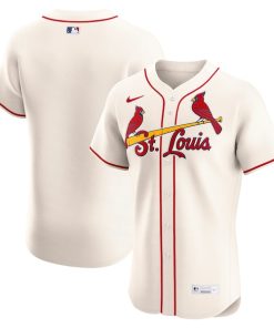 Alternative view of St. Louis Cardinals Nike Alternate Elite Jersey - Cream/White