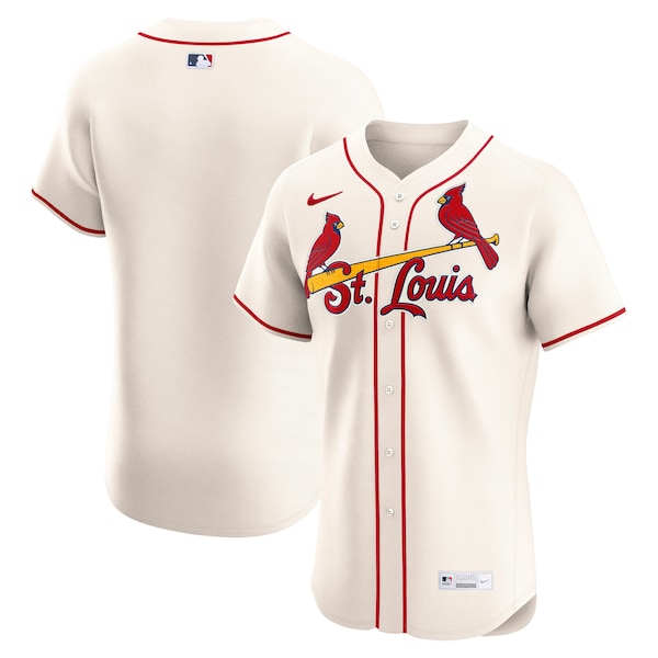 St. Louis Cardinals Nike Alternate Elite Jersey - Cream/White - Image 2