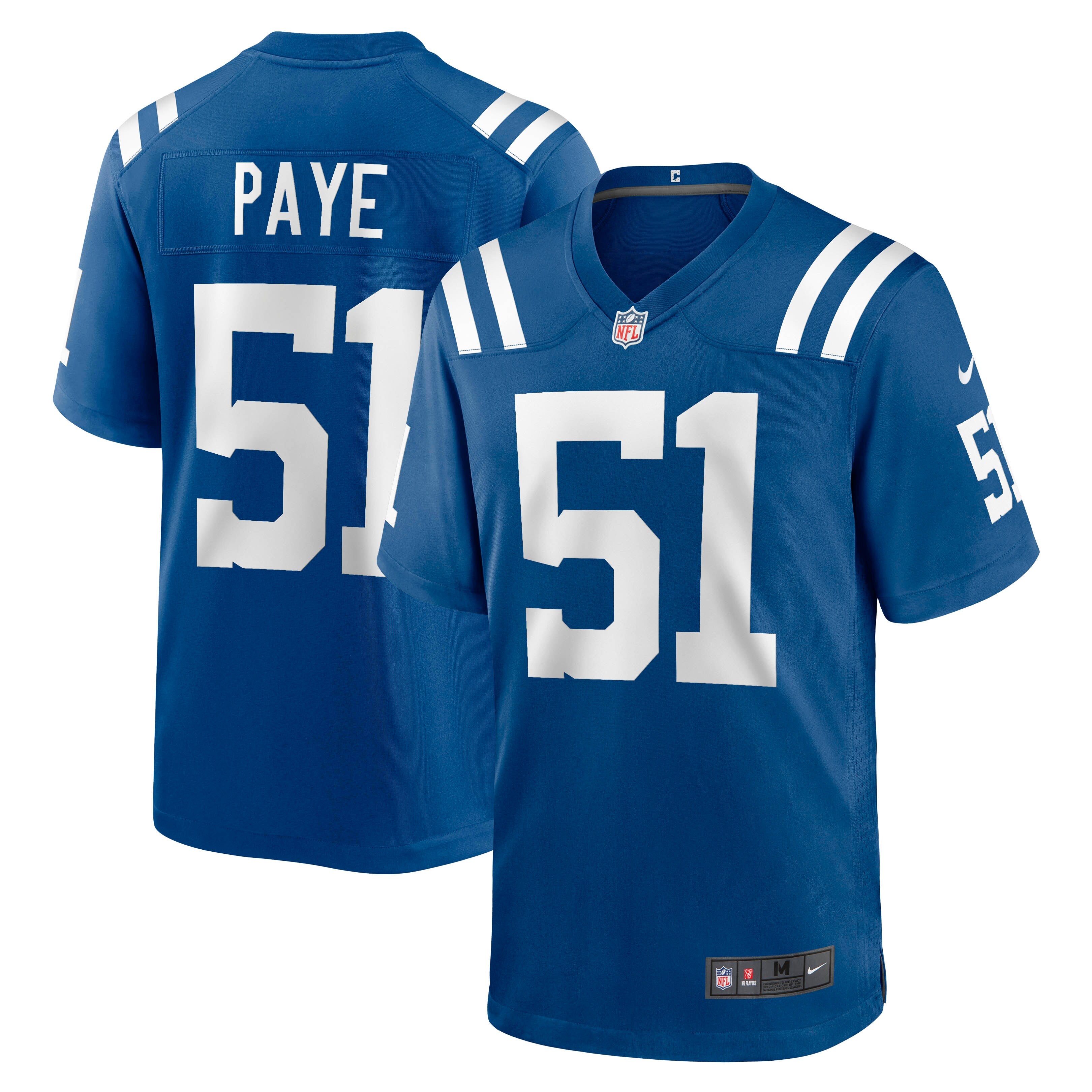 Kwity Paye Indianapolis Colts Nike Indiana Nights Alternate Game Jersey - Royal/Royal - Image 5