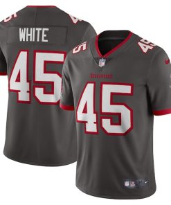 Alternative view of Devin White Tampa Bay Buccaneers Nike Vapor Limited Jersey - Pewter/Red
