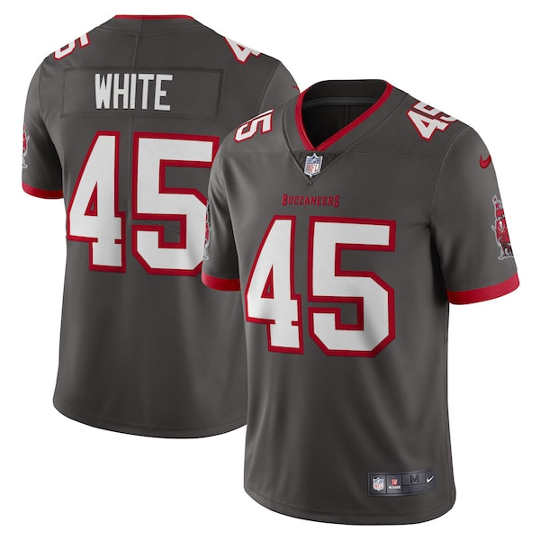 Devin White Tampa Bay Buccaneers Nike Vapor Limited Jersey - Pewter/Red - Image 2