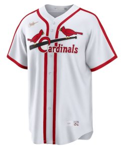 Alternative view of Stan Musial St. Louis Cardinals Nike Home Cooperstown Collection Player Jersey - White