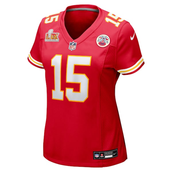 Patrick Mahomes Kansas City Chiefs Nike Women's Super Bowl LIX Game Jersey - Red - Image 2