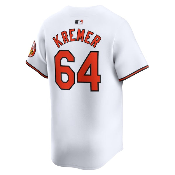 Dean Kremer Baltimore Orioles Nike Home Limited Player Jersey - White - Image 3