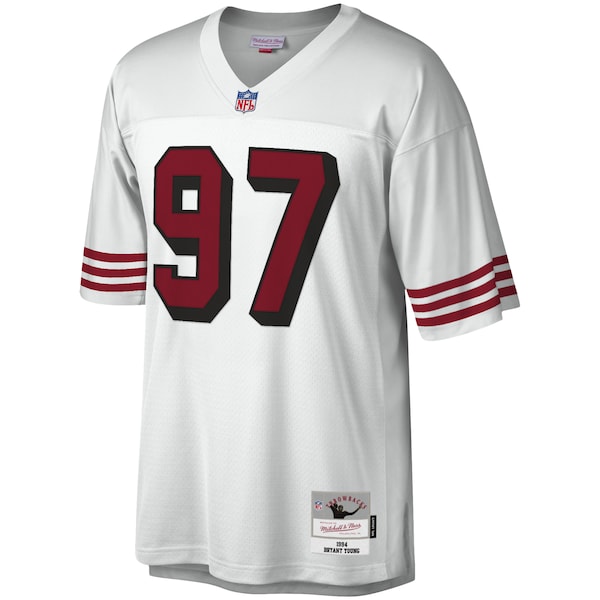 Bryant Young San Francisco 49ers Legacy Replica Jersey - White/Scarlet - Image 3