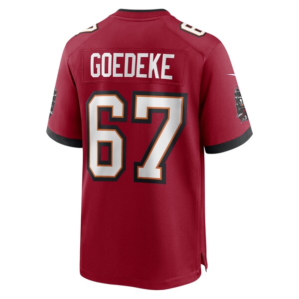 Luke Goedeke Tampa Bay Buccaneers Nike Game Player Jersey - Red - Image 3