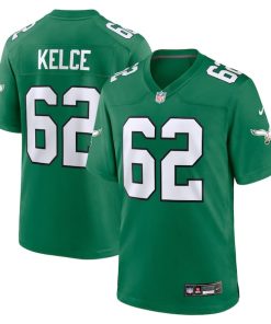 Jason Kelce Philadelphia Eagles Nike Alternate Game Player Jersey - Kelly Green/Green