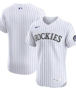 Colorado Rockies Nike Home Elite Jersey - White
