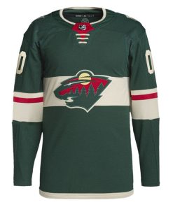 Alternative view of Minnesota Wild adidas  Home  Primegreen Authentic Custom Jersey - Green