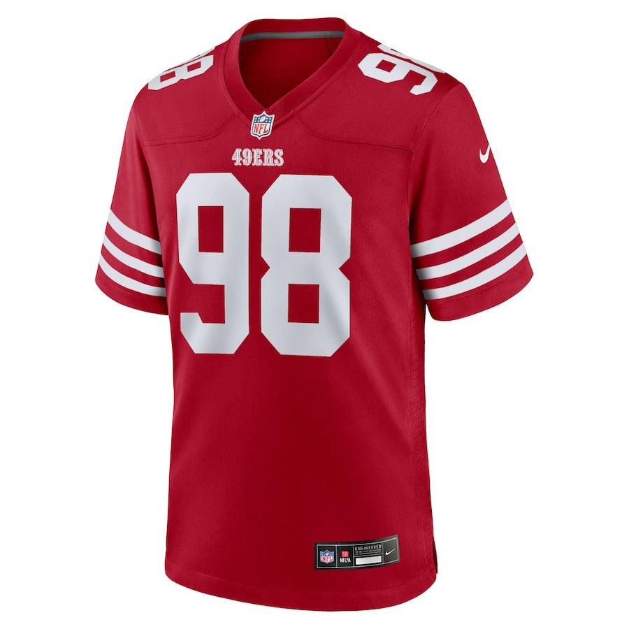 Mykel Williams San Francisco 49ers Nike 2025 NFL Draft First Round Pick No. 11 Game Jersey - Scarlet - Image 2