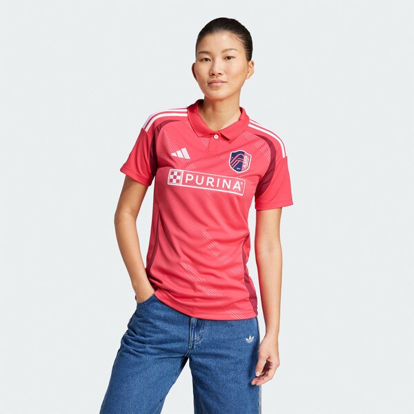 St. Louis City SC adidas Women's 2025 Forever CITY Red Replica Jersey - Red - Image 3