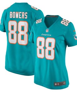 Nick Bowers Miami Dolphins Nike Women's Team Game Jersey -  Aqua
