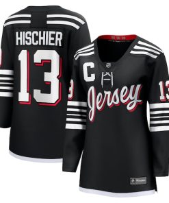Nico Hischier New Jersey Devils Women's Alternate Premier Breakaway Player Jersey - Black