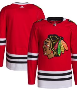 Chicago Blackhawks adidas Men's Home Primegreen Authentic Jersey - Red