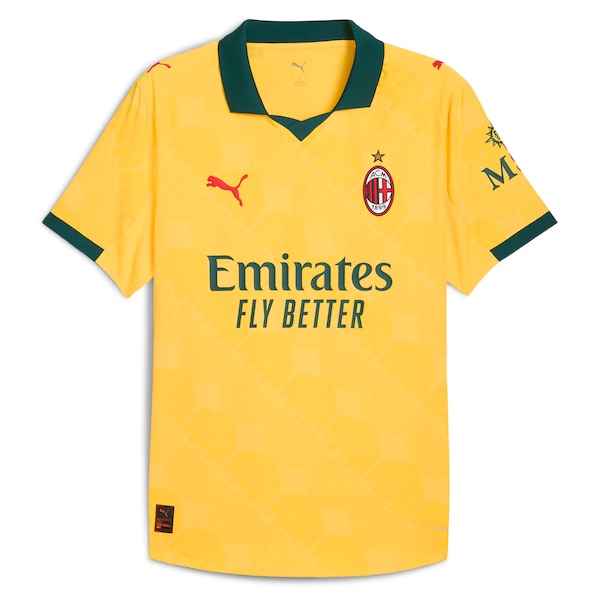 AC Milan Puma 2025/26 Third Authentic Jersey - Yellow - Image 2