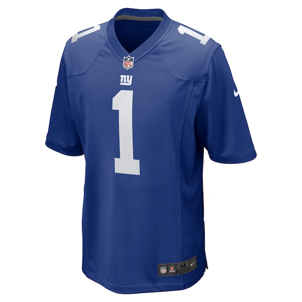 Malik Nabers New York Giants Nike 2024 NFL Draft First Round Pick Player Game Jersey - Royal - Image 2