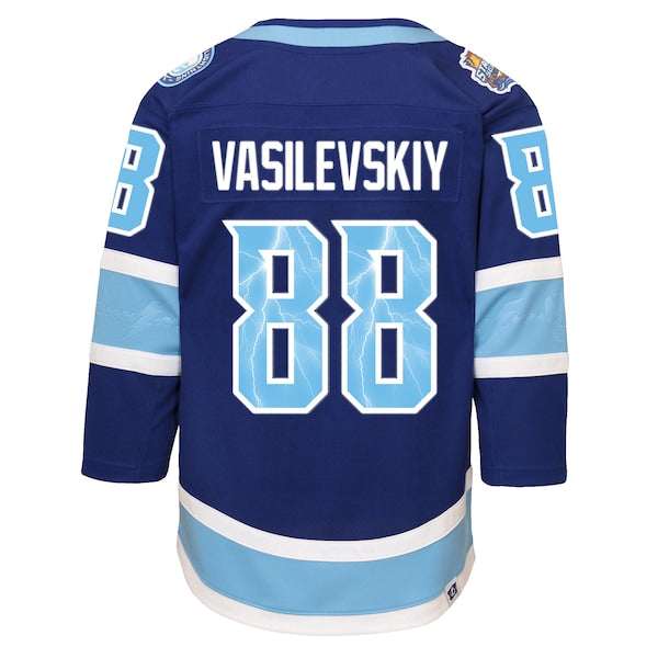 Andrei Vasilevskiy Tampa Bay Lightning Outerstuff Youth 2026 NHL Stadium Series Premier Jersey - Blue - Image 3