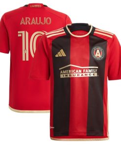 Luiz Ara¨²jo Atlanta United FC adidas Youth 2024 The 17s' Kit Replica Jersey - Black
