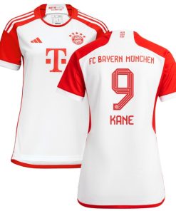 Harry Kane Bayern Munich adidas Women's 2023/24 Home Replica Player Jersey - White/Black