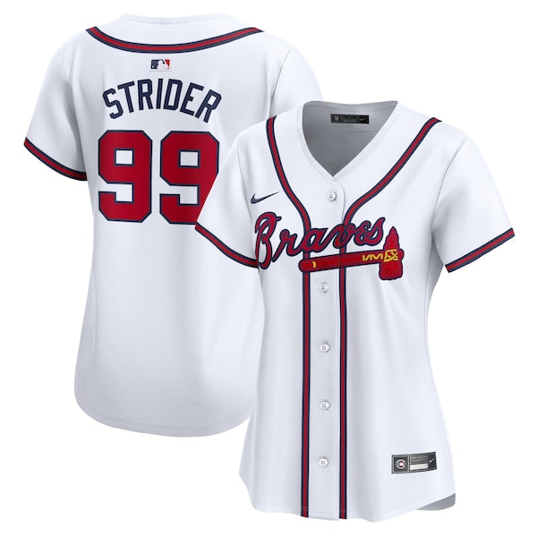 Spencer Strider Atlanta Braves Nike Women's Home Limited Player Jersey - White