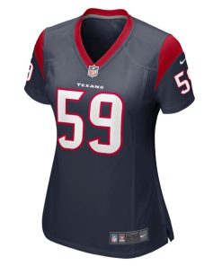 Alternative view of Kenyon Green Houston Texans Nike Women's Game Player Jersey - Navy