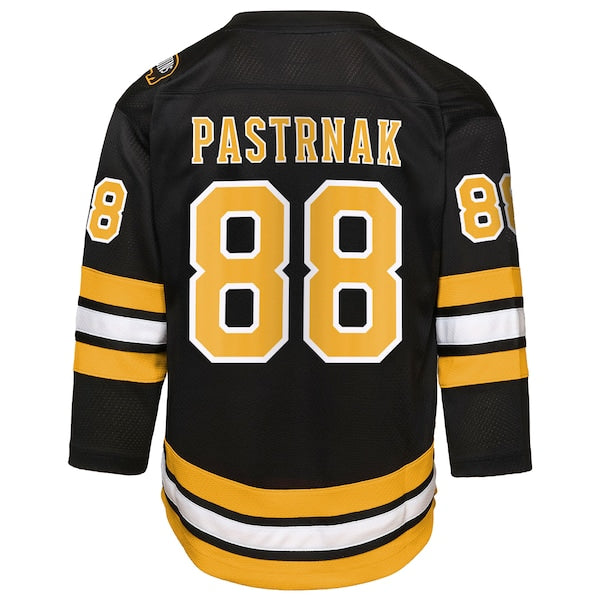 David Pastrnak Boston Bruins Youth Home Replica Player Jersey - Black - Image 3