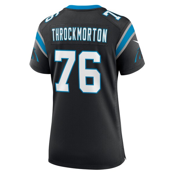 Calvin Throckmorton Carolina Panthers Nike Women's Team Game Jersey - Black - Image 3