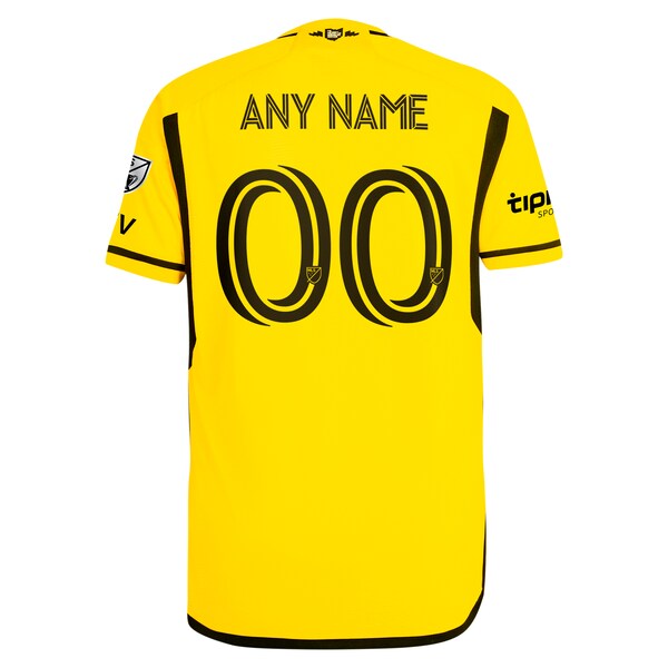 Columbus Crew adidas 2024 The Home Kit Authentic Custom Jersey - Yellow - Image 2