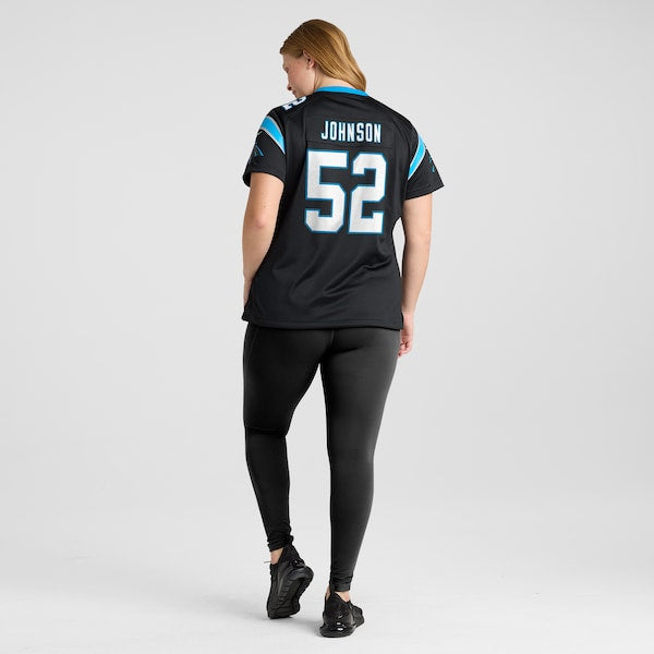 DJ Johnson Carolina Panthers Nike Women's Game Jersey - Black - Image 7