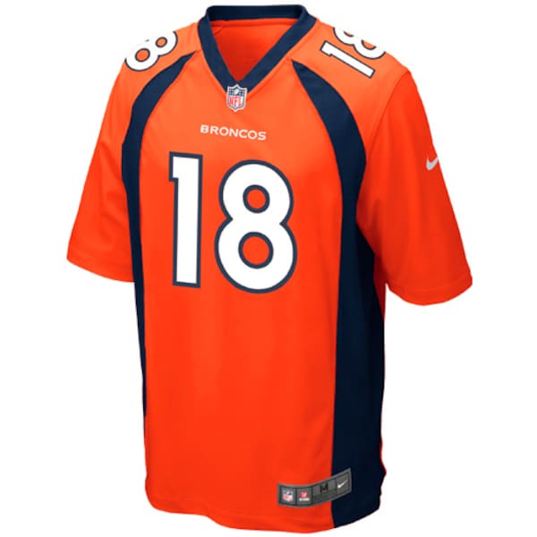 Peyton Manning Denver Broncos Nike Youth Team Color Game Jersey - Orange - Image 7