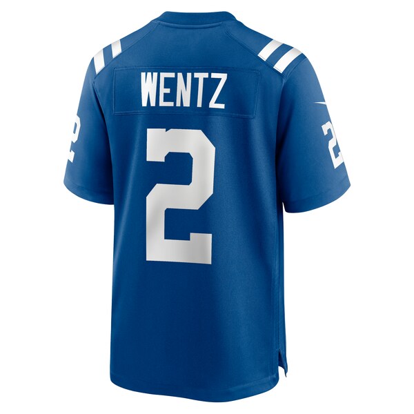 Carson Wentz Indianapolis Colts Nike Game Jersey - Royal/White - Image 4